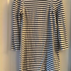 A.L.C. Black and White Striped Mini Dress